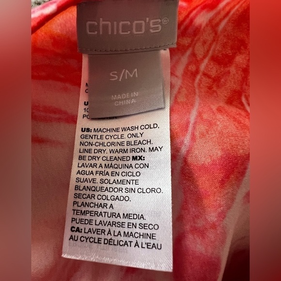 CHICO’S PONCHO STYLE BLOUSE - S/M - Picture 4 of 5